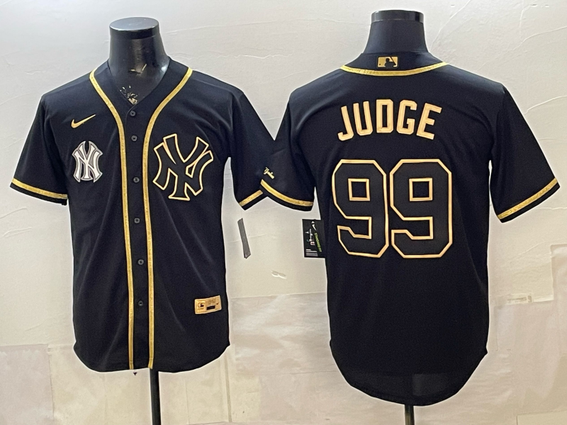 Men 2026 New York Yankees #99 Judge black Nike MLB Jersey 005